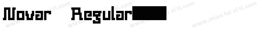 Novar Regular字体转换